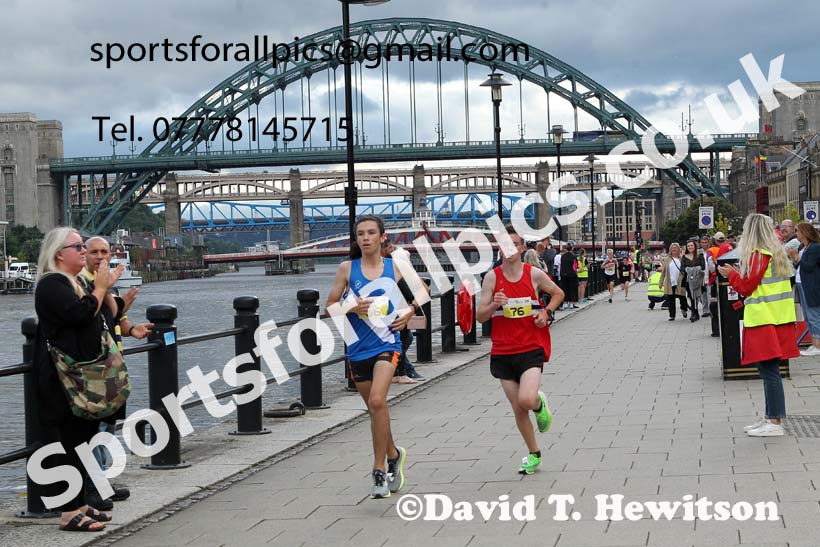 Junior Quayside Road Race, Newcastle/Gateshead, 2021, August 11th. Photo: David T. Hewitson/Sports for All Pics